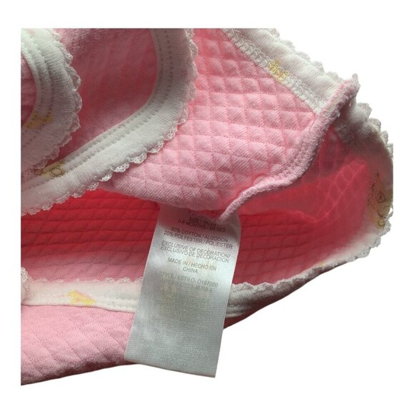 Lot of 3 Baby Girl Size 0-6M Pink & White Bear Jacket Stripe Shirt Pants - Picture 4 of 13